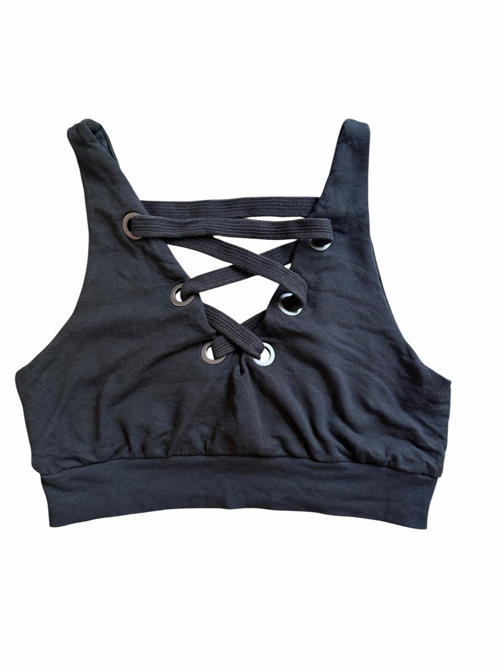 Alo Black Lace zip Sports Bra